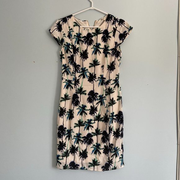 NWT Sugarhill Palm Tree Sheath Summer Dress - Picture 5 of 6